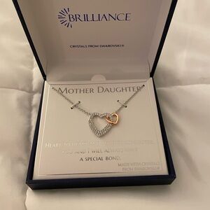 Kohl's Brilliance Silver and Gold Heart Necklace
